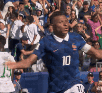 Soccer Player With Number 10 Shirt GIF