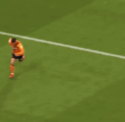 Soccer Player With Number 16 On Shorts GIF
