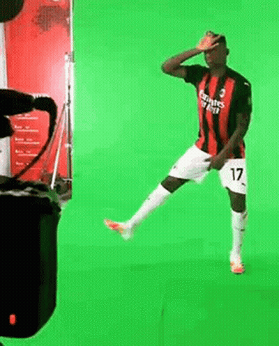 Soccer Player With Number 17 On Shorts GIF