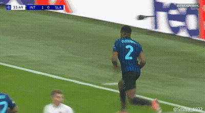 Soccer Player With Number 2 Jersey Running GIF
