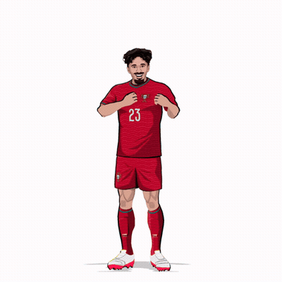 Soccer Player With Number 23 GIF