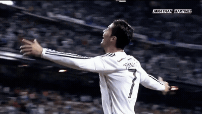Soccer Player With Number 7 Celebrating GIF