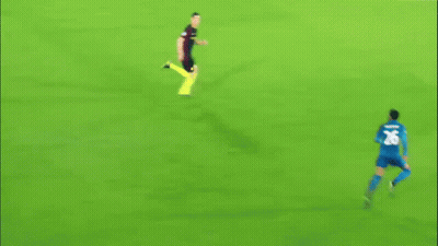 Soccer Player With Number 9 GIF