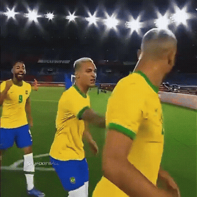 Soccer Player With Number 9 GIF