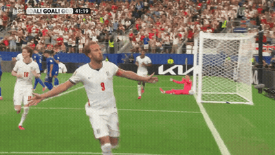 Soccer Player With Number 9 GIF