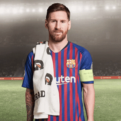 Soccer Player With Towel Saying Rad GIF