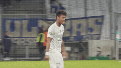 Soccer Player With Ultras Banner GIF