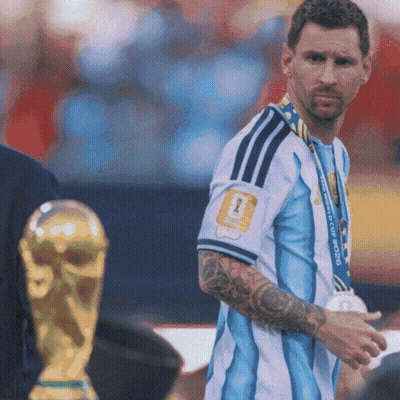 Soccer Player With World Cup Medal