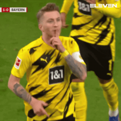 Soccer Player Yellow Black Jersey 1 & 1 GIF
