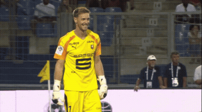 Soccer Player Yellow Jersey Saying Sams GIF