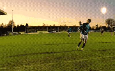 Soccer Players Blue Shirt Saying A GIF
