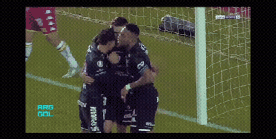 Soccer Players Celebrate Goal With ARG GOL GIF