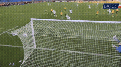 Soccer Players Celebrating Goal GIF