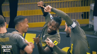 Soccer Players Celebrating Goal Futball Karim GIF
