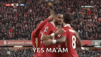 Soccer Players Celebrating Goal GIF