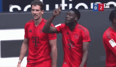 Soccer Players Celebrating Goal Score 0 To 2 GIF
