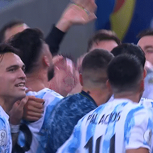 Soccer Players Celebrating Number 11 Jersey GIF