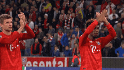 Soccer Players Clapping In Front Of T-Mobile Sign GIF