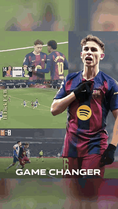 Soccer Players Collage Game Changer GIF