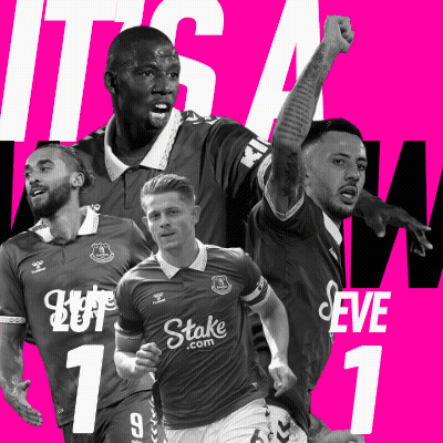 Soccer Players Collage With Stake Jersey GIF