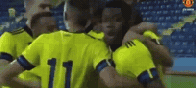 Soccer Players Hugging In Huddle GIF