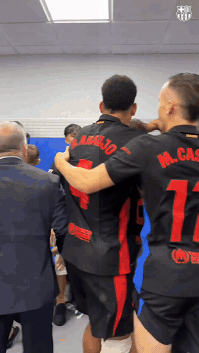 Soccer Players Hugging Number 17 On Back GIF