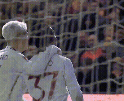 Soccer Players Hugging Number 37 GIF
