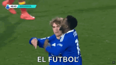 Soccer Players Hugging With El Futbol GIF