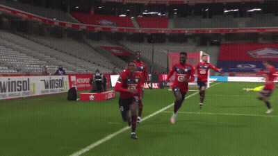 Soccer Players Hugging With Number 2 Jersey GIF