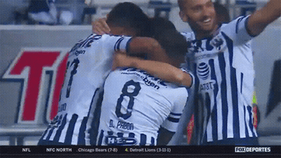 Soccer Players Hugging With Number 8 GIF