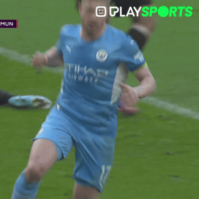 Soccer Players Hugging With Play Sports Logo GIF