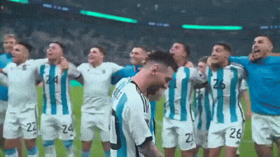 Soccer Players In Blue And White Striped Uniforms 26 GIF