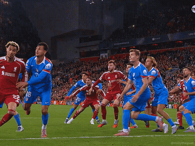 Soccer Players In Blue Jersey Number 18 GIF