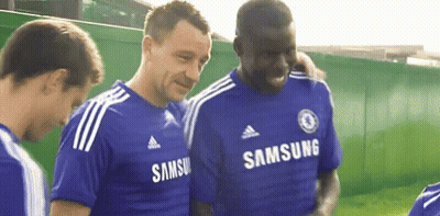 Soccer Players In Blue Samsung Jerseys GIF