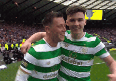 Soccer Players In Green And White Jerseys GIF