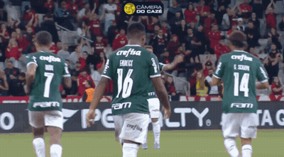 Soccer Players In Green Jerseys Number 16 GIF