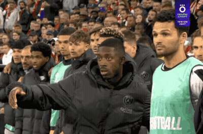 Soccer Players In Line With Football Jersey GIF