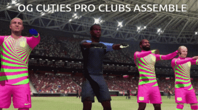 Soccer Players in Pink and Green Og Cuties Pro Clubs Assemble