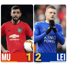 Soccer Players In Red And Blue Jerseys GIF