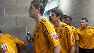 Soccer Players In Yellow Shirts With Karoo GIF