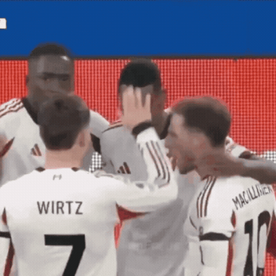 Soccer Players Including Number 7 GIF