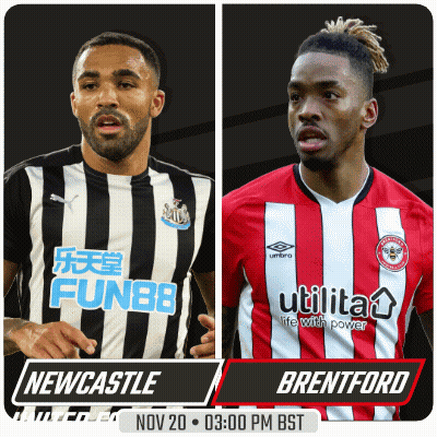 Soccer Players Newcastle And Brentford GIF