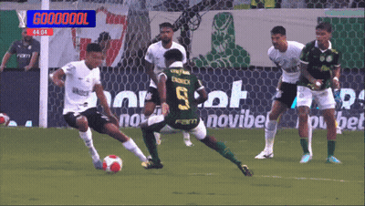 Soccer Players On A Field With A Banner That Says Coooooool GIF