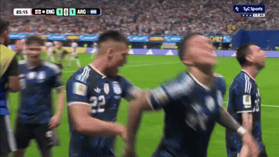 Soccer Players On A Field With The Number 22 On Their Shirts GIF