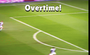 Soccer Players On A Field With The Words Overtime On The Bottom GIF