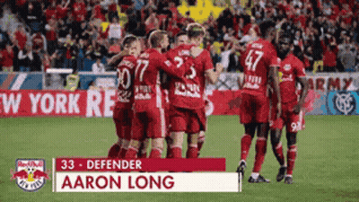 Soccer Players On Field Aaron Long GIF