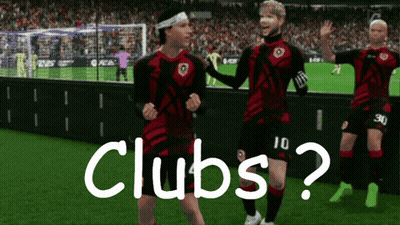Soccer Players On Field Saying Clubs GIF