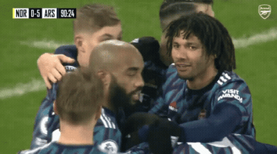 Soccer Players On Field Score Nor 0-5 Ars GIF