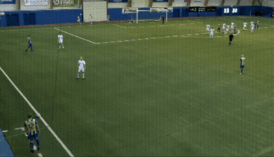 Soccer Players On Field With Amp Sign GIF