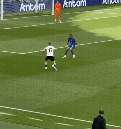 Soccer Players On Field With Antcom Banner GIF
